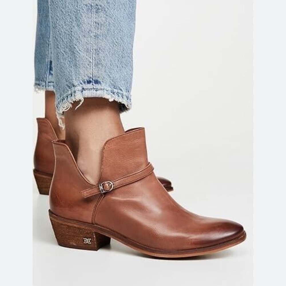 Sam Edelman Tan‎ Leather Ankle Boots
